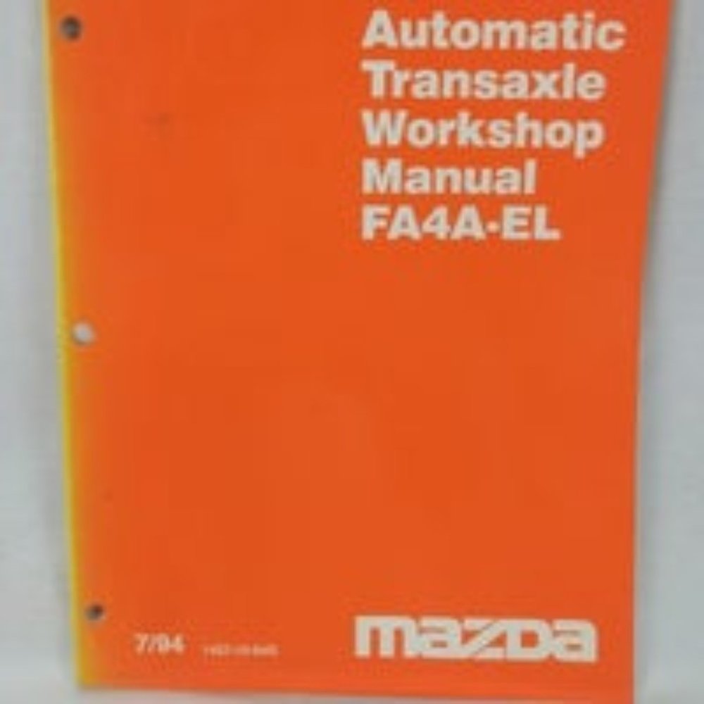 Mazda Auto. Transaxle FA4A-EL Manual